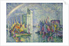 Rainbow at the Port of La Rochelle; Arc-en-ciel, La Rochelle, le Port, 1912 by Paul Signac