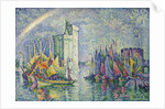 Rainbow at the Port of La Rochelle; Arc-en-ciel, La Rochelle, le Port, 1912 by Paul Signac