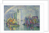 Rainbow at the Port of La Rochelle; Arc-en-ciel, La Rochelle, le Port, 1912 by Paul Signac