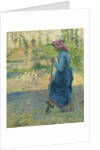 Peasant Digging; Paysanne bechant, 1882 by Camille Pissarro