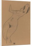 Reclining Nude; Liegender Akt, 1918 by Egon Schiele