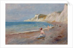 Varengeville Beach; La Plage de Varengeville, c. 1880 by Pierre Auguste Renoir