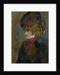 Head of an English Lady; Tete de lady anglaise, 1898 by Henri de Toulouse-Lautrec