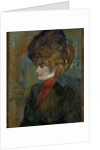 Head of an English Lady; Tete de lady anglaise, 1898 by Henri de Toulouse-Lautrec