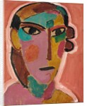 Mystical Head: Woman's Head on a Red Background, c. 1917 by Alexej von Jawlensky