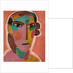Mystical Head: Woman's Head on a Red Background, c. 1917 by Alexej von Jawlensky