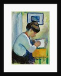 Woman Writing, 1910 by August Macke