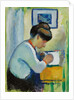 Woman Writing, 1910 by August Macke