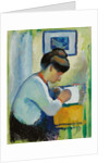 Woman Writing, 1910 by August Macke