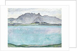 Thunersee with the Stockhorn Mountains, 1910 by Ferdinand Hodler