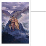 Lord Shiva and Parvati on Mount Kailash by Mahadev Vishvanath Dhurandhar