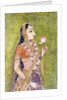Portrait of a Lady Holding a Lotus, c. 1740-1750 by Indian School