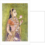Portrait of a Lady Holding a Lotus, c. 1740-1750 by Indian School