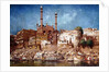 A View of the Ghats with Aurangzeb's Mosque, Benares by John Gleich