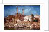 A View of the Ghats with Aurangzeb's Mosque, Benares by John Gleich
