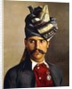 Portrait of a Khattack in Military Head-Dress, 1898 by Hubert Vos