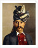 Portrait of a Khattack in Military Head-Dress, 1898 by Hubert Vos