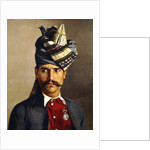 Portrait of a Khattack in Military Head-Dress, 1898 by Hubert Vos