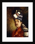 Portrait of a Sikh in Military Head-Dress by Hubert Vos