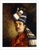 Portrait of a Sikh in Military Head-Dress by Hubert Vos
