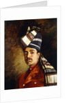 Portrait of a Sikh in Military Head-Dress by Hubert Vos