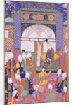 Shah Isma'il Holding the First Private Audience After his Accession in Tabriz, c.1590-1600 by Persian School