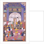 Shah Isma'il Holding the First Private Audience After his Accession in Tabriz, c.1590-1600 by Persian School