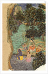 Rama and Lakshmana Offering Water to their Dead Father on the Banks of the Mandakini River, c.1595 by Mughal School