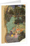 Rama and Lakshmana Offering Water to their Dead Father on the Banks of the Mandakini River, c.1595 by Mughal School