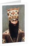 Qajar Royal Portrait; probably Fath 'Ali Shah, c.1810 by Ali Mihr