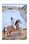 Portrait of a Young Man on Horseback, c.1840 by Persian School