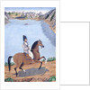 Portrait of a Young Man on Horseback, c.1840 by Persian School