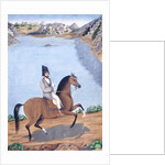 Portrait of a Young Man on Horseback, c.1840 by Persian School