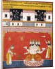A page from a dispersed 'Ragamala: Khambavati Ragini', c.1640-1650 by Indian School