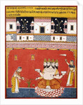 A page from a dispersed 'Ragamala: Khambavati Ragini', c.1640-1650 by Indian School