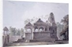 A Hindu Temple in the Fort of Rohtas, Bihar, by Thomas & William (1769-1837) Daniell