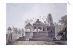 A Hindu Temple in the Fort of Rohtas, Bihar, by Thomas & William (1769-1837) Daniell