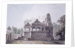A Hindu Temple in the Fort of Rohtas, Bihar, by Thomas & William (1769-1837) Daniell