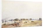 View of the Fort and Town, Calcutta, 1854 by Major General Sir Charles Walters D'Oyly