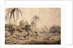 Hunting Kuttauss or Civet Cat by Samuel Howitt