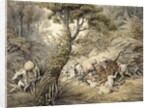 Tiger Attacking a Cattle Train by Samuel Howitt