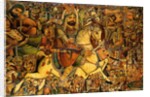 The Battle of Kerbala, 19th century by Persian School