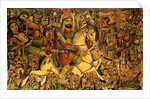 The Battle of Kerbala, 19th century by Persian School