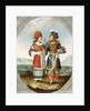 An Exotic Couple, early 19th century by Ottoman School