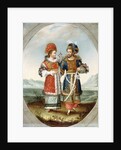 An Exotic Couple, early 19th century by Ottoman School