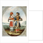 An Exotic Couple, early 19th century by Ottoman School