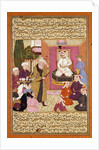 Shah 'Abbas en Route between Sherwan and Azerbaijan, Receiving Sher Shah, c. 1688 by Muin Musavvir