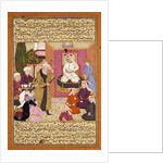 Shah 'Abbas en Route between Sherwan and Azerbaijan, Receiving Sher Shah, c. 1688 by Muin Musavvir