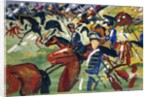 Hussars Setting Out, 1913 by August Macke