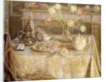 The White Tablecloth; La Nappe Blanche by Henri Eugene Augustin Le Sidaner